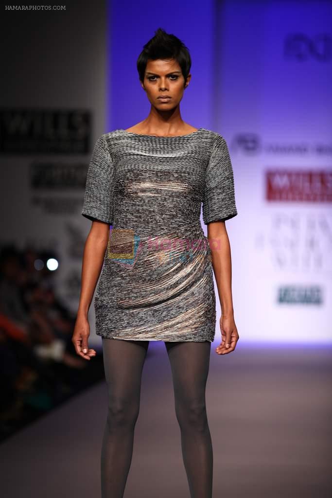 Model walks the ramp for Anand  Bhushan, Dev r Nil at Wills Lifestyle India Fashion Week Autumn Winter 2012 Day 3 on 17th Feb 2012