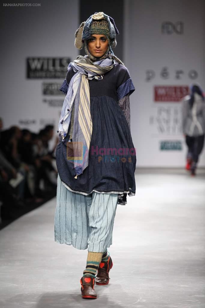 Model walks the ramp for Aneeth Arora, Arjun at Wills Lifestyle India Fashion Week Autumn Winter 2012 Day 2 on 16th Feb 2012