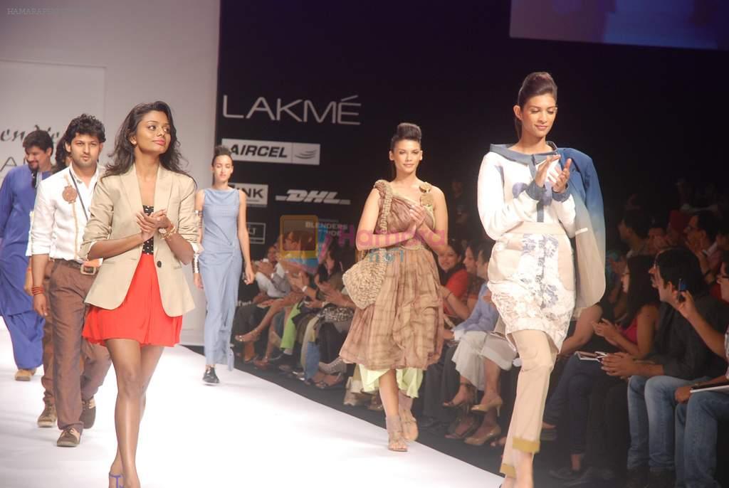 Model walk the ramp for Gen Next Show at lakme fashion week 2012 on 2nd March 2012