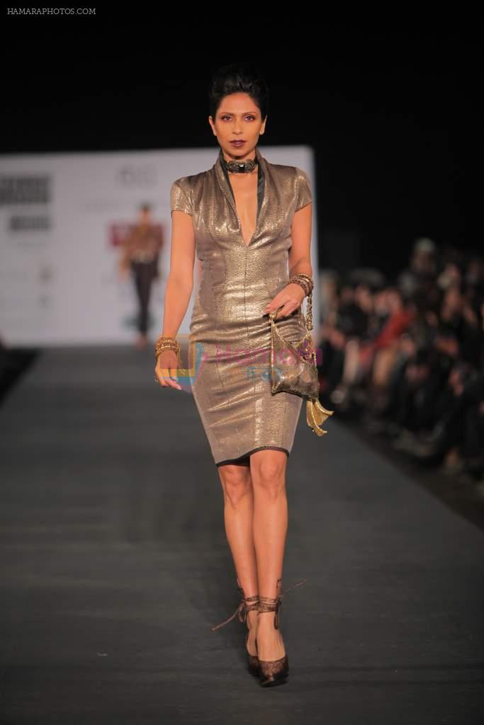 Model walks the ramp for Tarun Tahiliani at Wills Lifestyle India Fashion Week Autumn Winter 2012 Day 2 on 16th Feb 2012