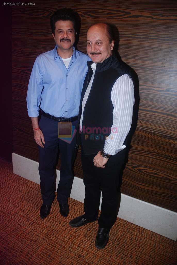 Anil Kapoor, Anupam Kher at Bilingual film Chhodo Kal Ki Baatein film launch in Novotel, Mumbai on1st March 2012