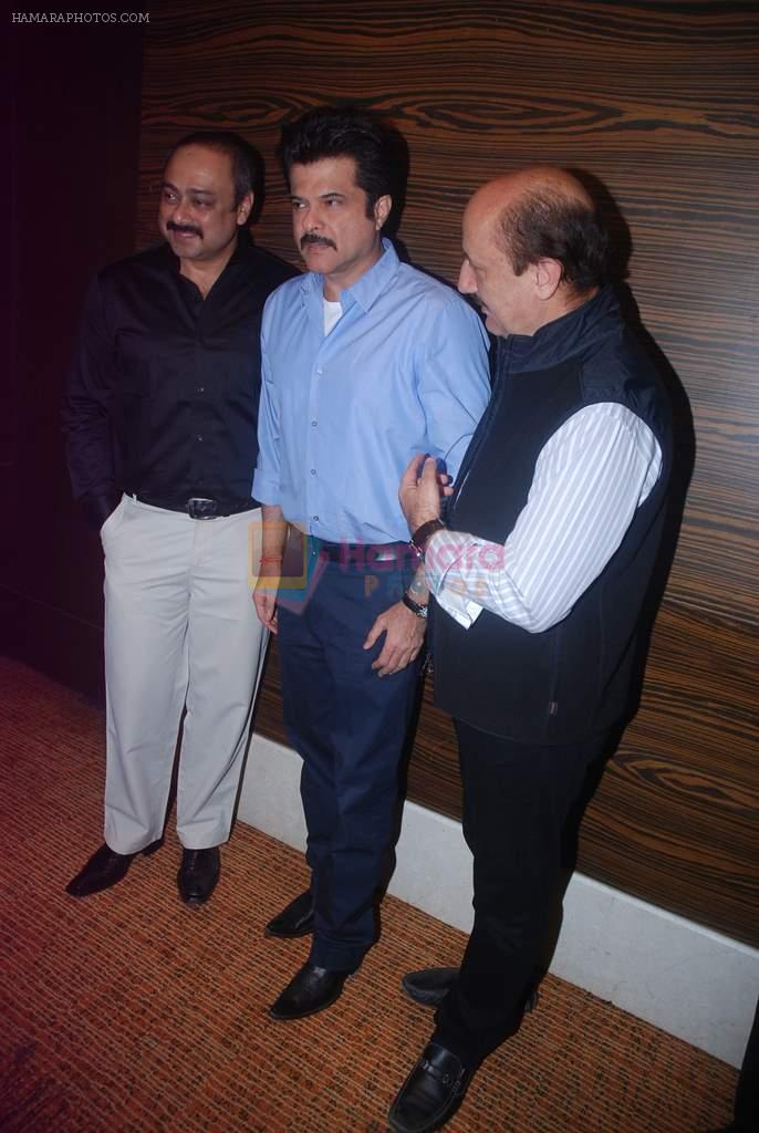 Anil Kapoor, Anupam Kher, Sachin Khedekar at Bilingual film Chhodo Kal Ki Baatein film launch in Novotel, Mumbai on1st March 2012