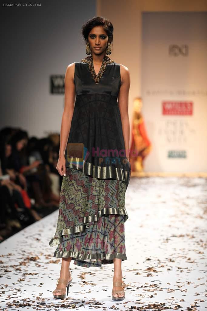 Model walks the ramp for Kavita Bhartia at Wills Lifestyle India Fashion Week Autumn Winter 2012 Day 2 on 16th Feb 2012