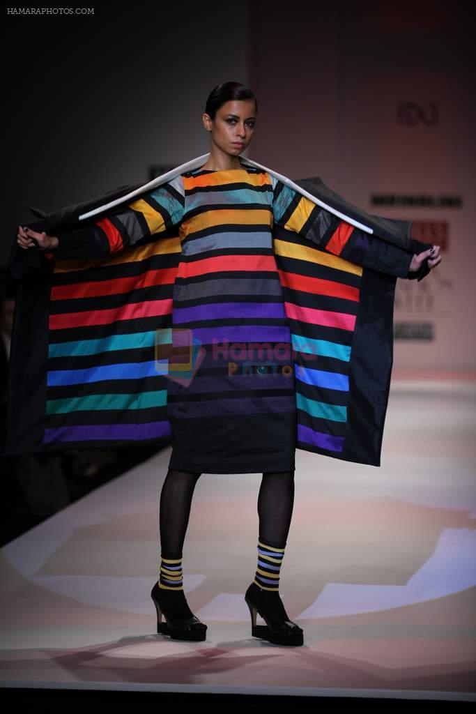 Model walks the ramp for Shantanu Singh, Nupur Kanoi,Vaishali S at Wills Lifestyle India Fashion Week Autumn Winter 2012 Day 2 on 16th Feb 2012