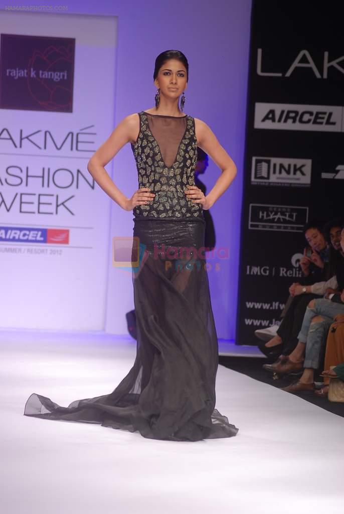 Model walk the ramp for Rajat Tangri Sailex Show at lakme fashion week 2012 on 2nd March 2012