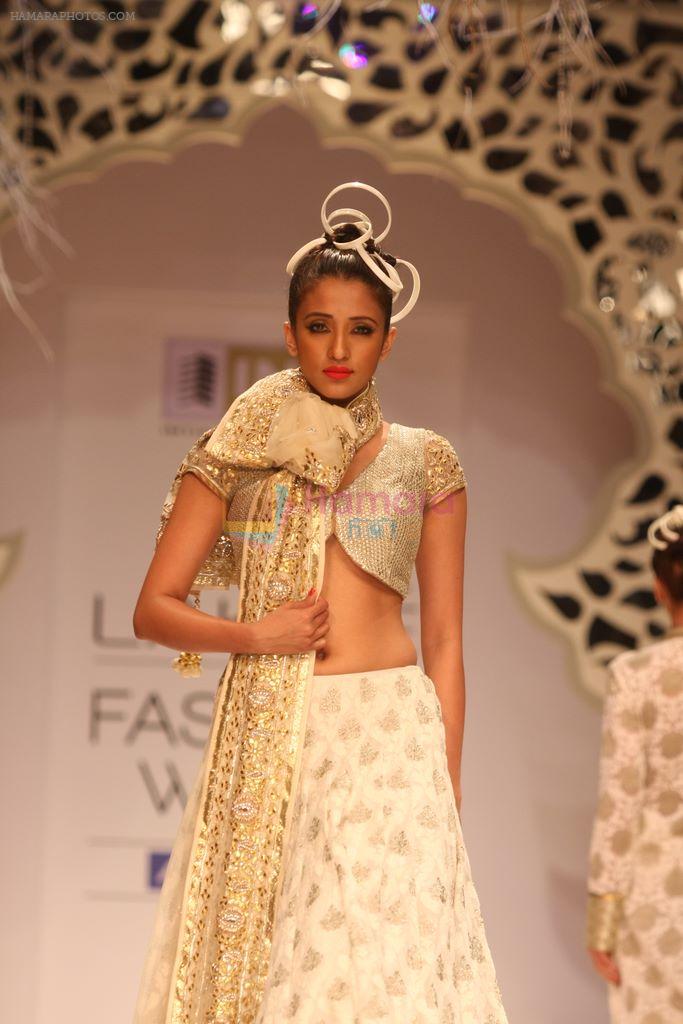 Model walk the ramp for Vikram Phadnis Show at lakme fashion week 2012 on 2nd March 2012