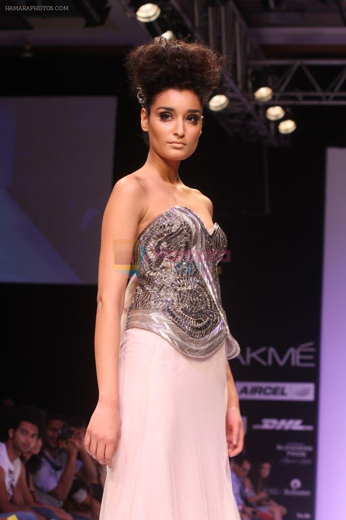 Model walk the ramp for Khushali Kumar Show at lakme fashion week 2012 in Grand Hyatt, Mumbai on 2nd March 2012