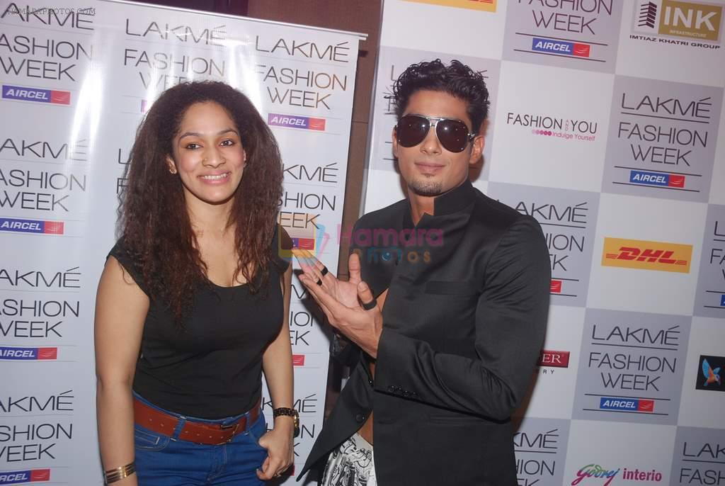 Prateik Babbar, Masaba at Day 1 of lakme fashion week 2012 in Grand Hyatt, Mumbai on 2nd March 2012