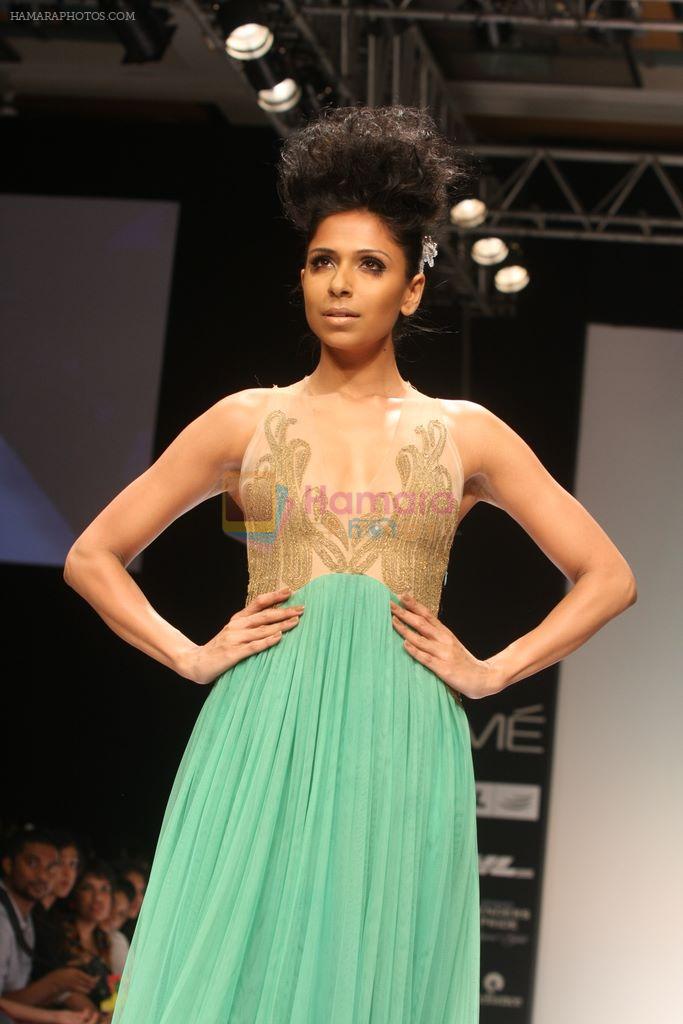 Model walk the ramp for Khushali Kumar Show at lakme fashion week 2012 in Grand Hyatt, Mumbai on 2nd March 2012
