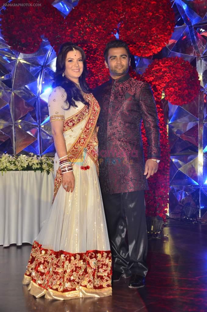 Urvashi Sharma, Sachin Joshi at Sachin Joshi's wedding reception with Urvashi Sharma in J W Marriott, Mumbai on 2nd March 2012