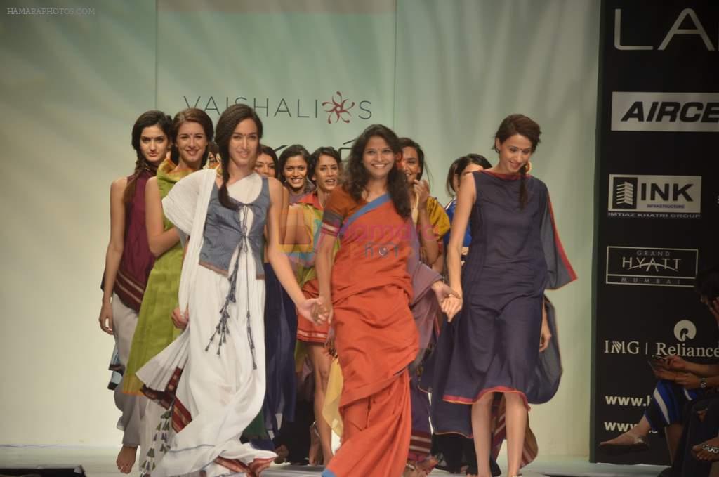 Model walk the ramp for Vaishali S Show at lakme fashion week 2012 Day 3 in Grand Hyatt, Mumbai on 4th March 2012