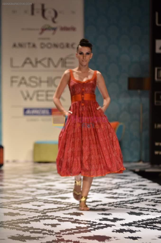 Model walk the ramp for Anita Dongre Show at lakme fashion week 2012 Day 3 in Grand Hyatt, Mumbai on 4th March 2012