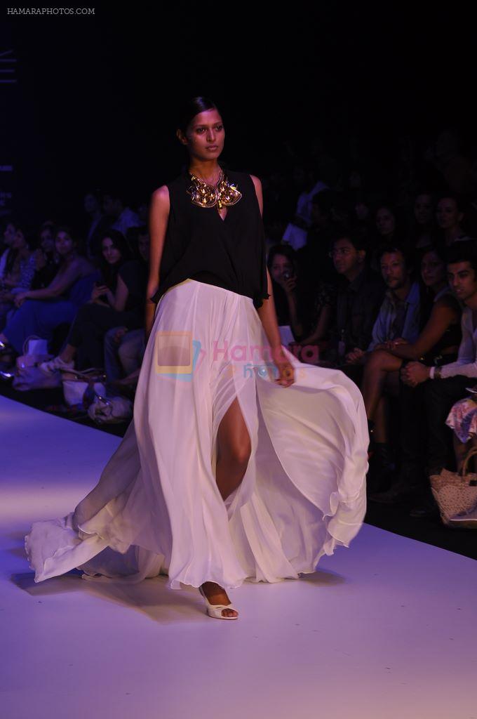 Model walk the ramp for Swapnil Shinde Show at lakme fashion week 2012 Day 4 in Grand Hyatt, Mumbai on 5th March 2012