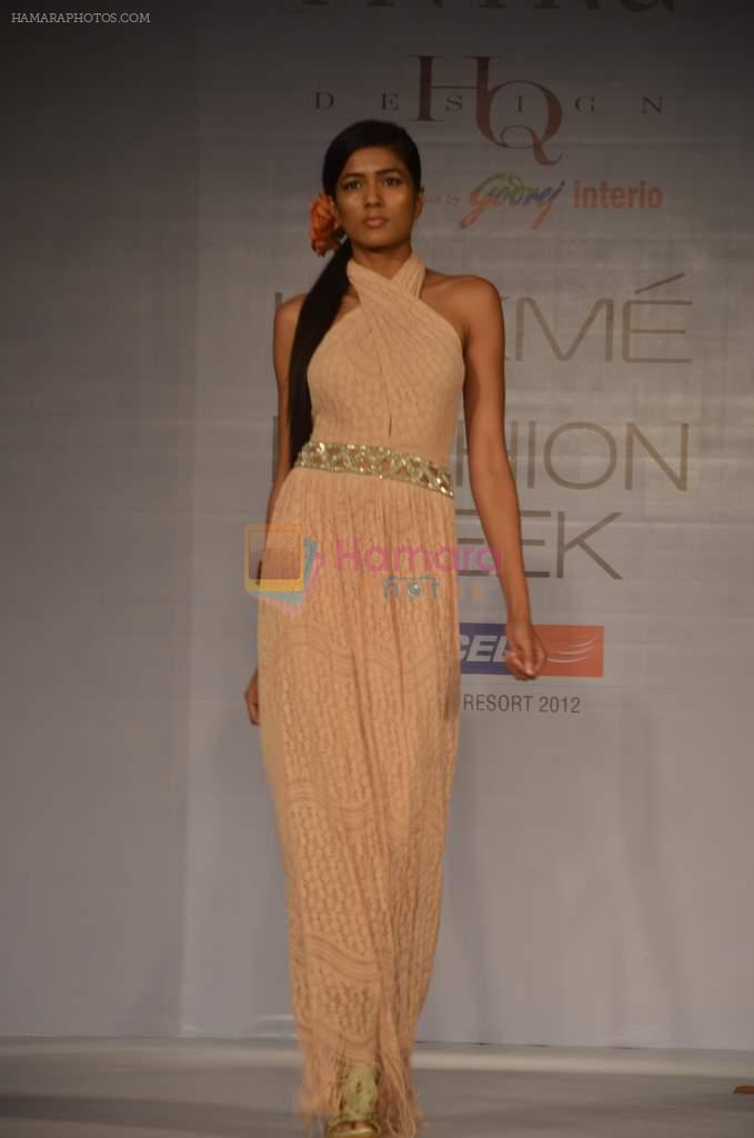 Model walk the ramp for Talent Box by Ritika Show at lakme fashion week 2012 Day 4 in Grand Hyatt, Mumbai on 5th March 2012