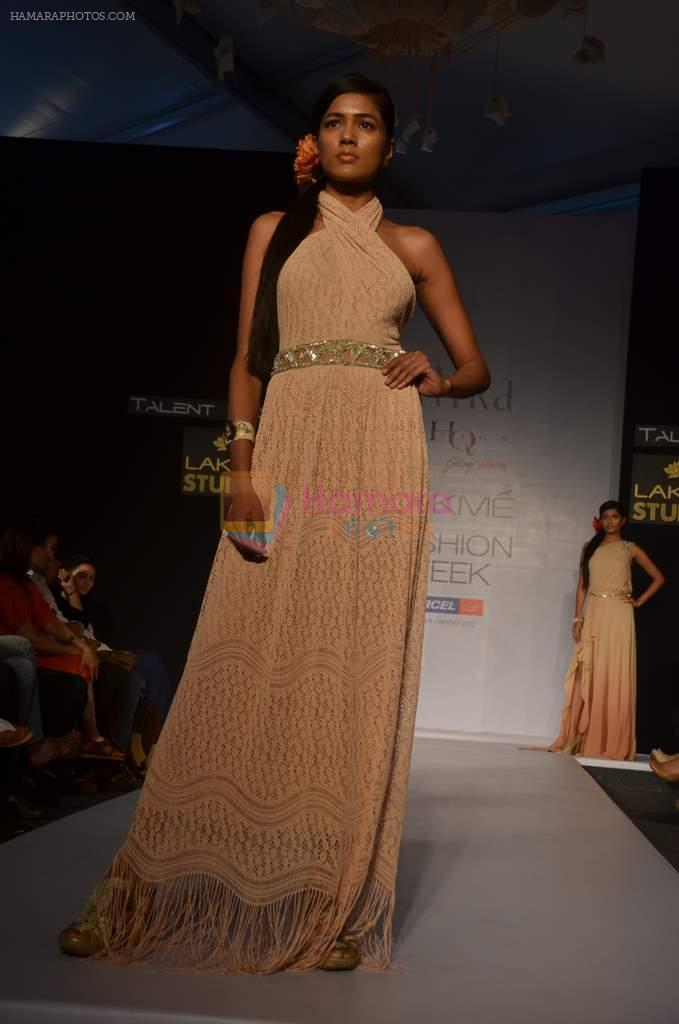 Model walk the ramp for Talent Box by Ritika Show at lakme fashion week 2012 Day 4 in Grand Hyatt, Mumbai on 5th March 2012