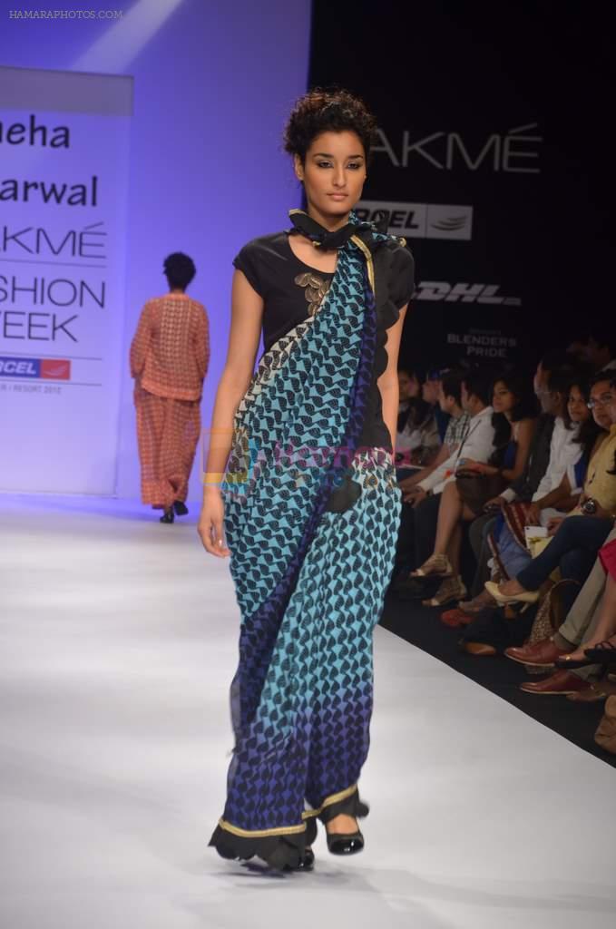 Model walk the ramp for Neha Agarwal Show at lakme fashion week 2012 Day 4 in Grand Hyatt, Mumbai on 5th March 2012