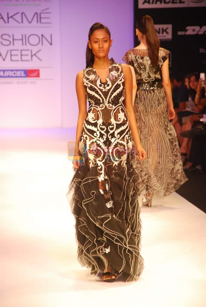 Model walk the ramp for Shashank Prajwal Show at lakme fashion week 2012 Day 4 in Grand Hyatt, Mumbai on 5th March 2012