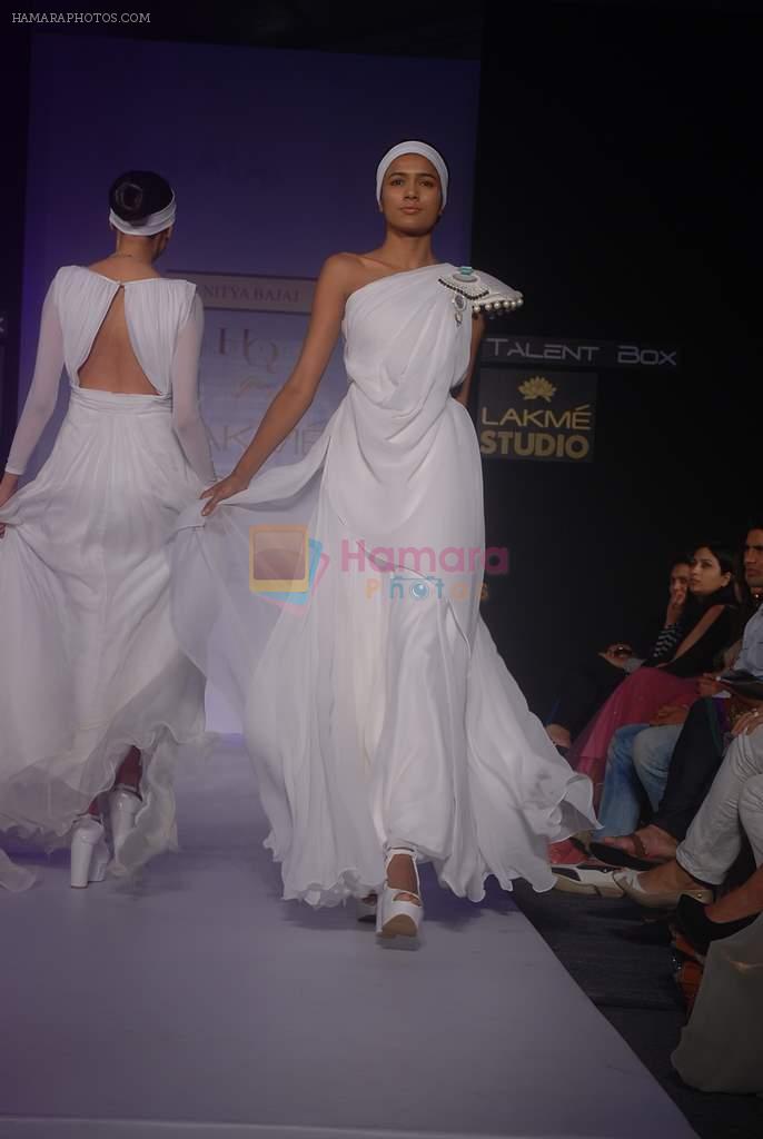 Model walk the ramp for Nitya Bajaj Show at lakme fashion week 2012 Day 5 in Grand Hyatt, Mumbai on 6th March 2012
