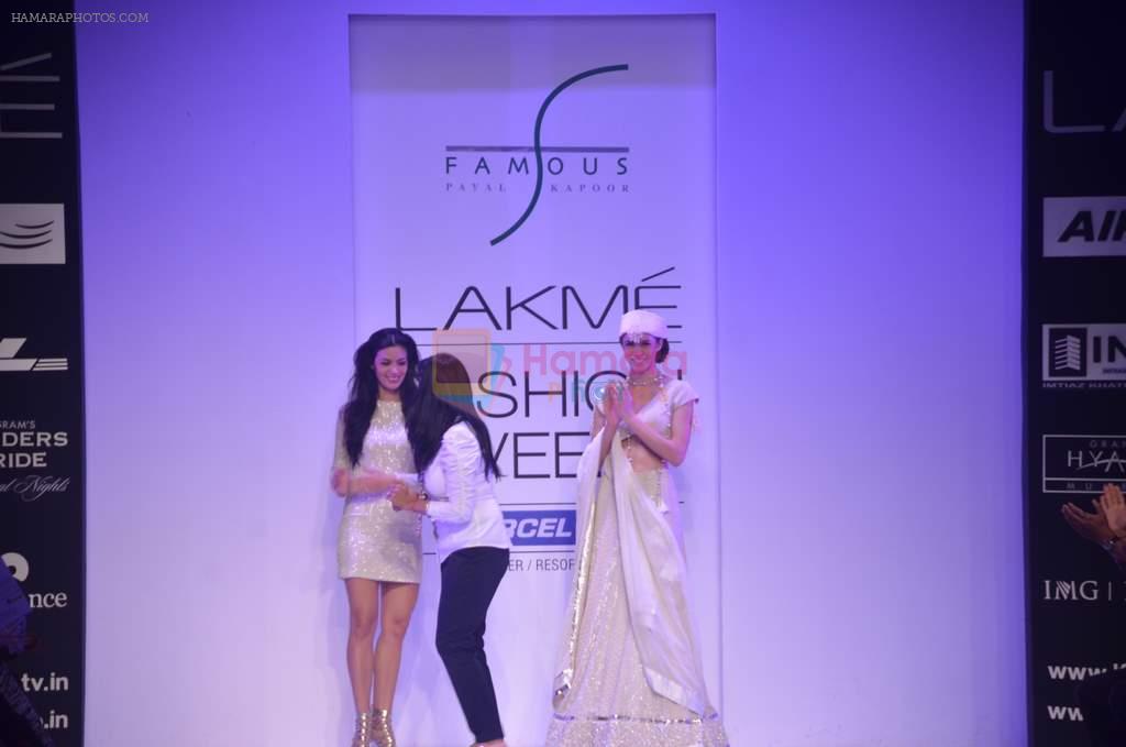 Mia walk the ramp for Payal Kapoor Show at lakme fashion week 2012 Day 5 in Grand Hyatt, Mumbai on 6th March 2012