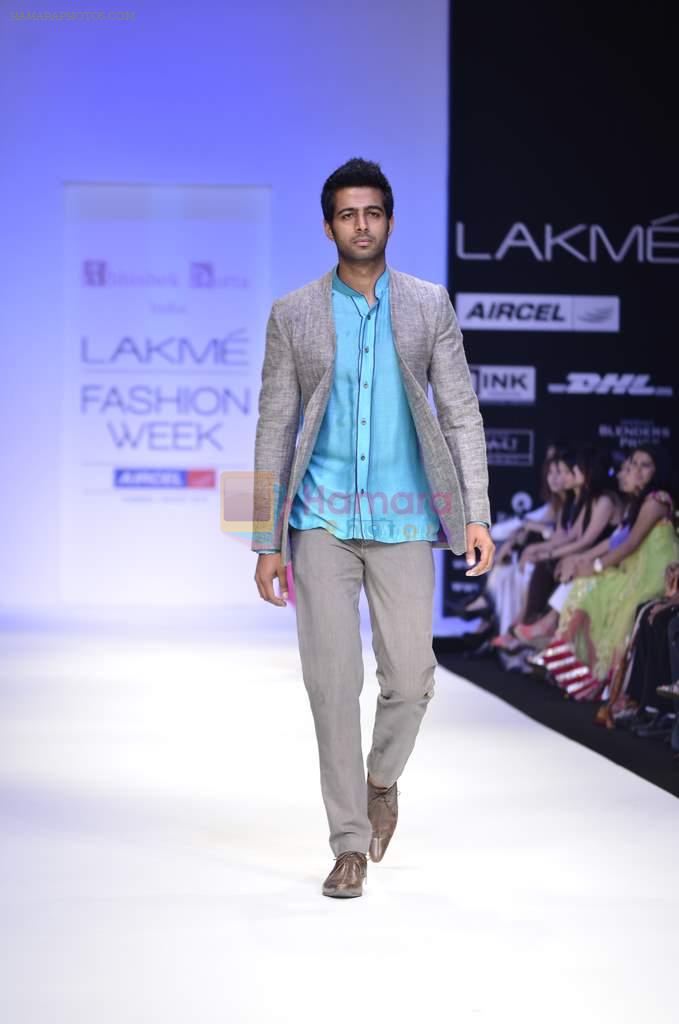 Model walk the ramp for Abhishek Dutta Show at lakme fashion week 2012 Day 5 in Grand Hyatt, Mumbai on 6th March 2012