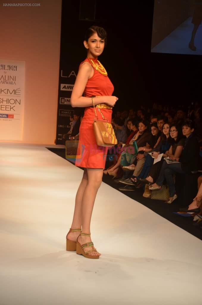 Model walk the ramp for Malini Agarwala Show at lakme fashion week 2012 Day 5 in Grand Hyatt, Mumbai on 6th March 2012