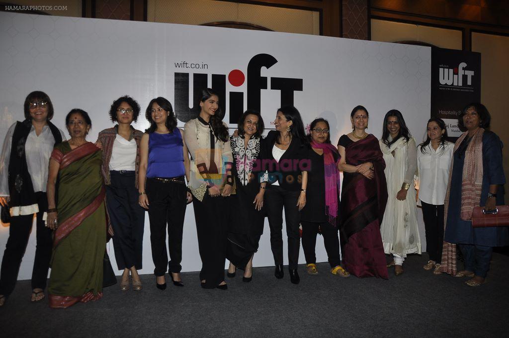 Sonam Kapoor, Kiran Rao at the launch of WIFT India in Taj Land's End, Mumbai on 6th March 2012