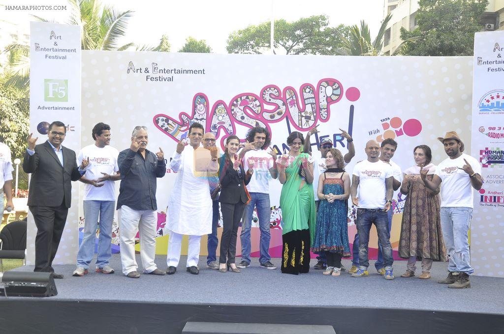 Sonam Kapoor, Imtiaz Ali at the launch of Andheri Wassup fest in Andheri, Mumbai on 7th March 2012