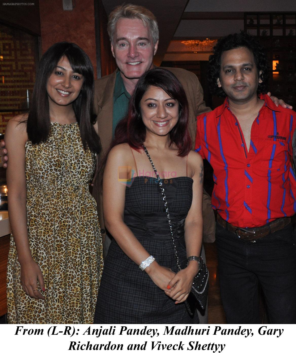 Anjali Pandey, Madhuri Pandey, Gary Richardson and Viveck Shettyy at The International Womans Day Celebrations in The Grand Sarovar Premiere on 8th March 2012