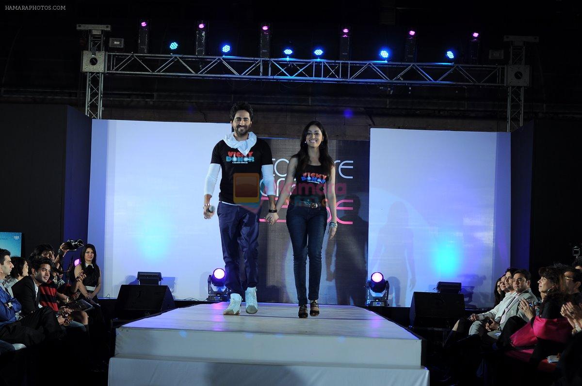 Ayushmann Khurrana, Yami Gautam at the Couture for Cause Fashion Show in ITC Maratha on 13th March 2012