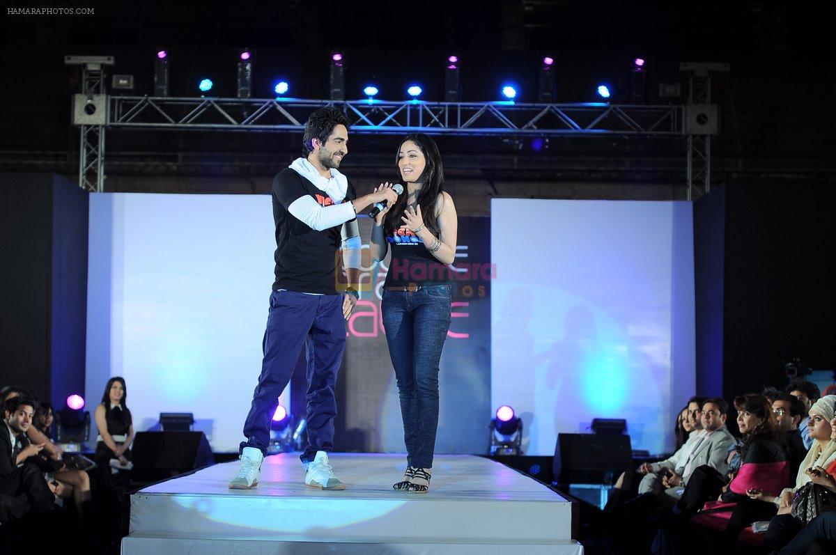 Ayushmann Khurrana, Yami Gautam at the Couture for Cause Fashion Show in ITC Maratha on 13th March 2012 (2