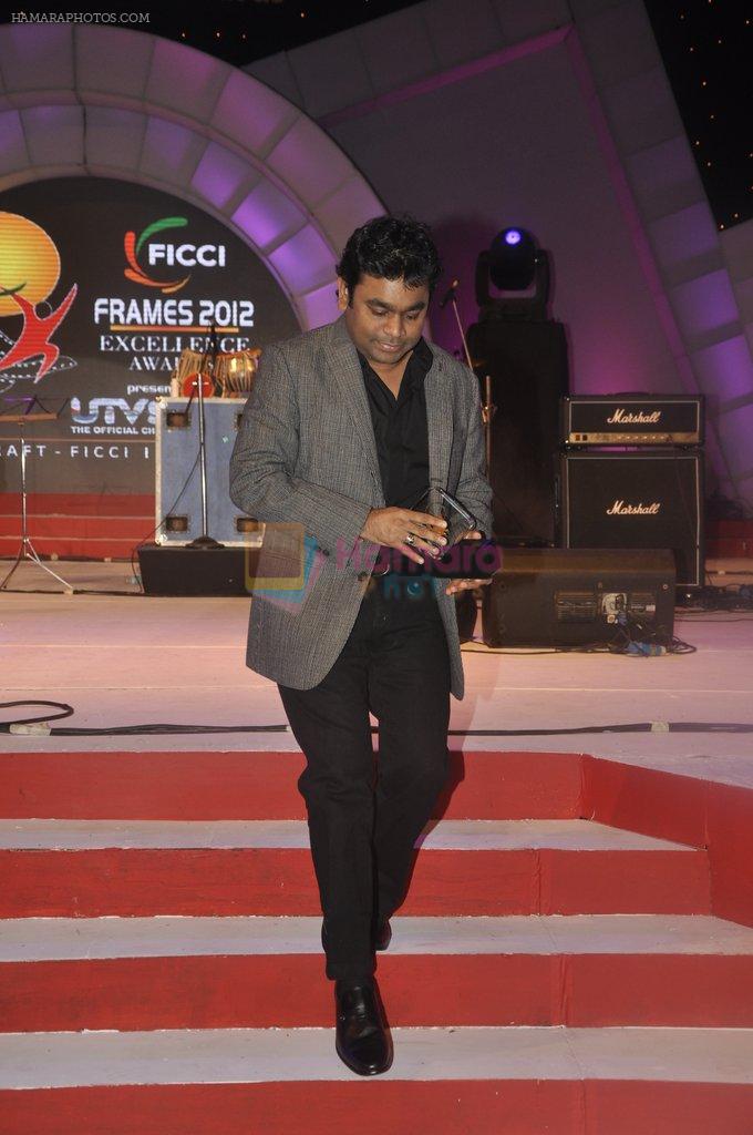 A R Rahman at Ficci-Frames awards nite in Renaissance, Mumbai on 16th March 2012