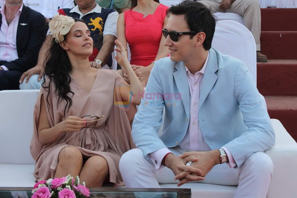 Neha Dhupia at 3rd Asia Polo match in RWITC, Mumbai on 17th March 2012