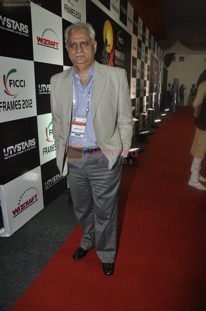 Ramesh Sippy at Ficci-Frames awards nite in Renaissance, Mumbai on 16th March 2012
