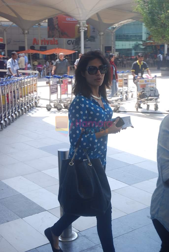 Chitrangada Singh snapped at airport in Mumbai on 17th March 2012