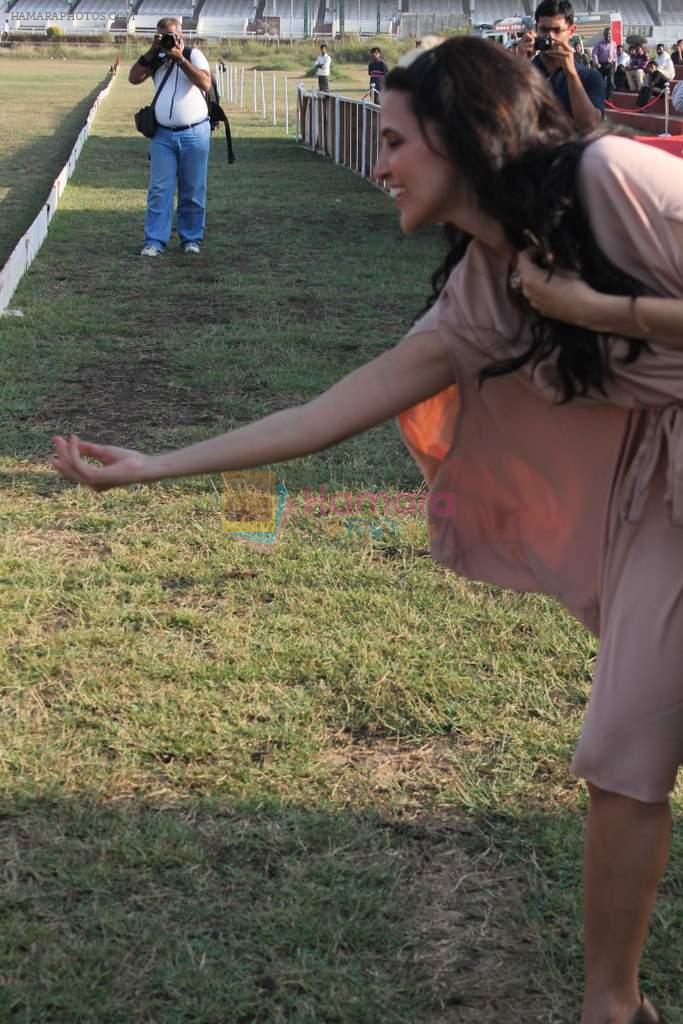 Neha Dhupia at 3rd Asia Polo match in RWITC, Mumbai on 17th March 2012
