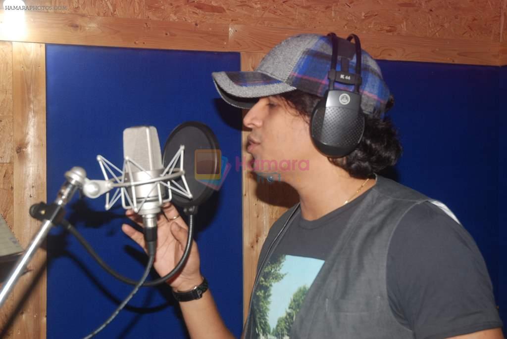 Abhijeet Sawant at a song recording for LIfe OK serial Aasman Se Aagey in Andheri, Mumbai on 19th March 2012