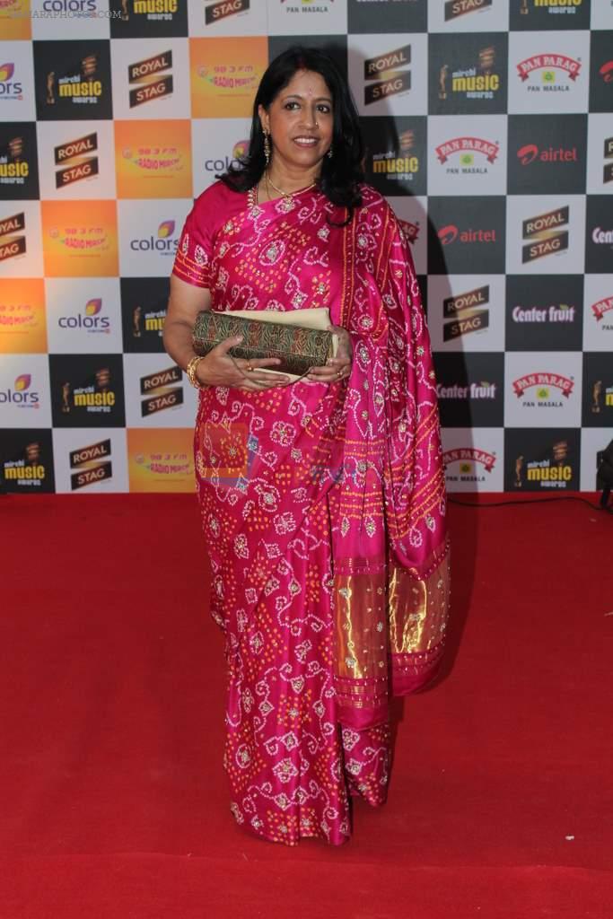 Kavita Krishnamurthy at Mirchi Music Awards 2012 in Mumbai on 21st March 2012