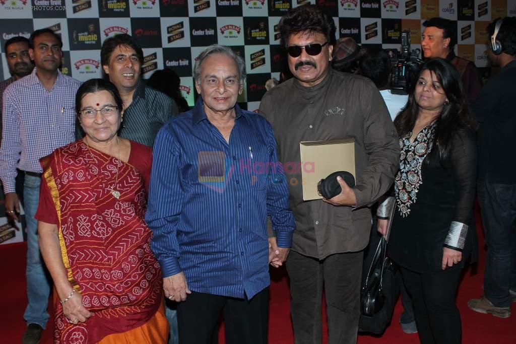 Anandji, Shravan Kumar at Mirchi Music Awards 2012 in Mumbai on 21st March 2012