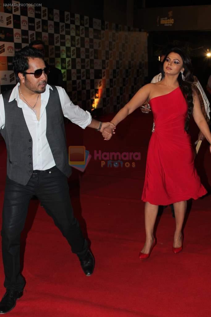 Rakhi Sawant, Mika Singh at Mirchi Music Awards 2012 in Mumbai on 21st March 2012