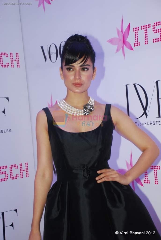 Kangna Ranaut at DVF-Vogue dinner in Mumbai on 22nd March 2012