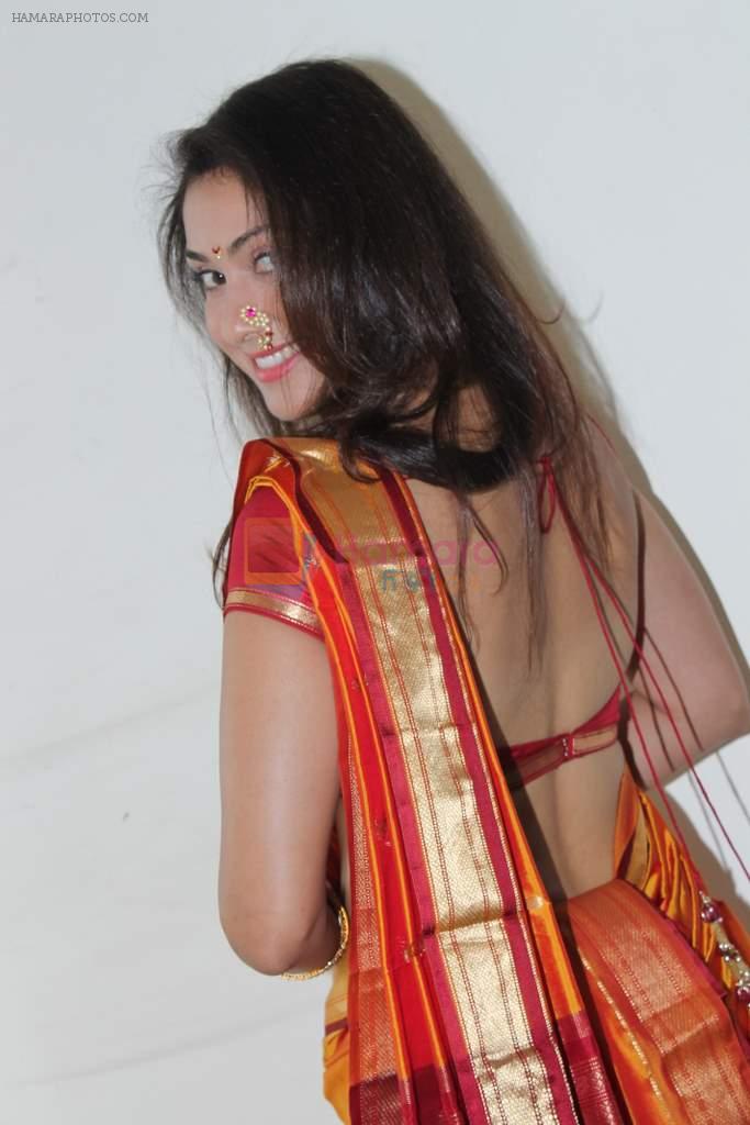 Manjari Phadnis gudi padwa photo shoot in Mumbai on 22nd March 2012