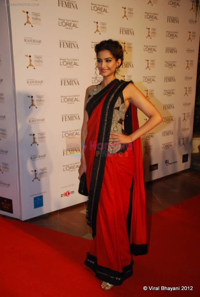 Sonam Kapoor at Loreal Femina Women Awards in Mumbai on 22nd March 2012