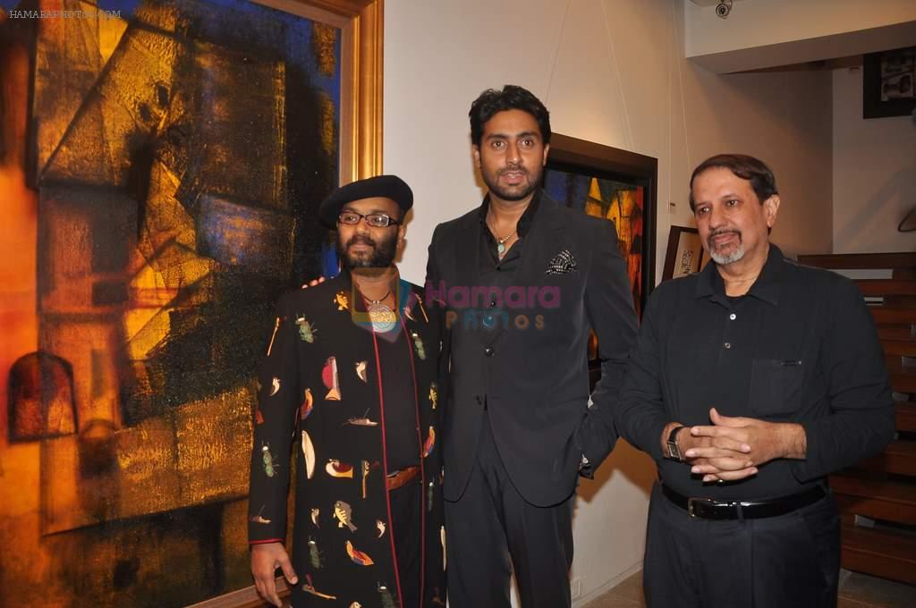 paresh, abhishek, vickram at Paresh Maity art event in ICIA on 22nd March 2012
