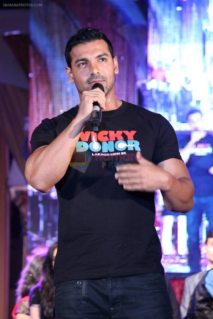 John Abraham at Vicky Donor Promotional event in Marine Lines, Mumbai on 23rd March 2012