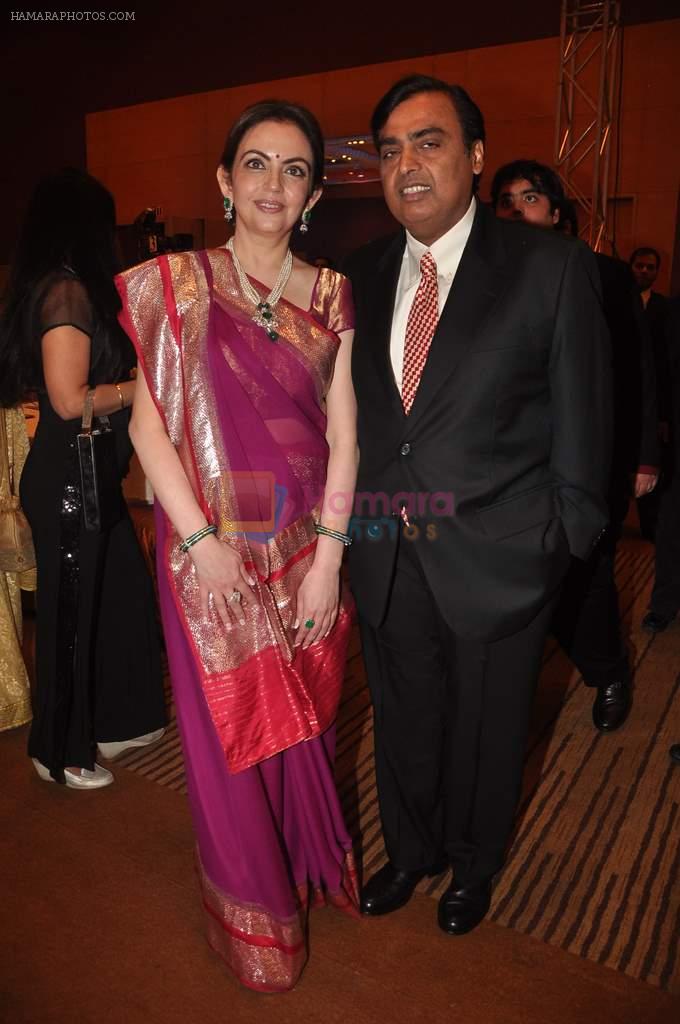 Nita Ambani, Mukesh Ambani  at CNN IBN Heroes Awards in Grand Hyatt, Mumbai on 24th March 2012