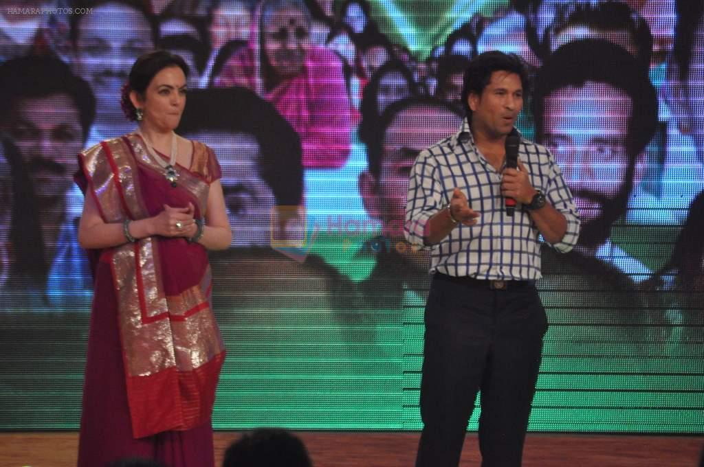 Sachin Tendulkar at CNN IBN Heroes Awards in Grand Hyatt, Mumbai on 24th March 2012