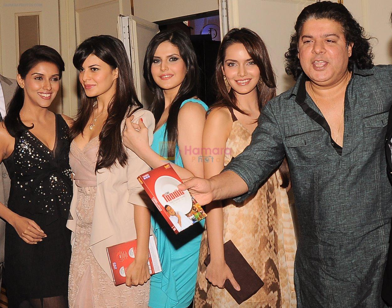 Asin Thottumkal, Zarine Khan, Shazahn Padamsee, Jacqueline Fernandez, Sajid Khan at Times Now Foodie Awards in Mumbai on 24th March 2012