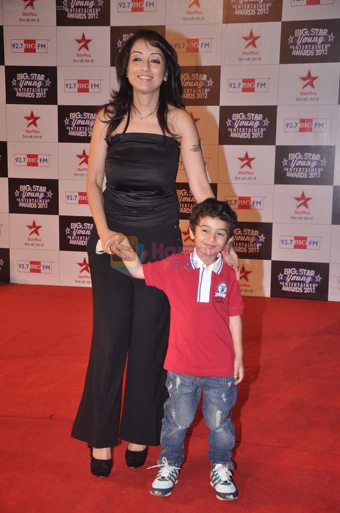 Madhurima Nigam, Nirvaan Nigam at Big Star Young Entertainer Awards in Mumbai on 25th March 2012