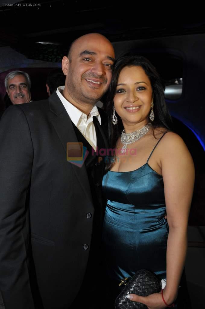 Shiv Karan Singh with Reemma Sen at Reema Sen wedding reception in Mumbai on 25th March 2012