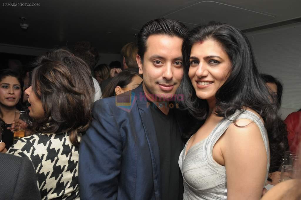 Amol Vadhera with Cheena Vig at Reema Sen wedding reception in Mumbai on 25th March 2012